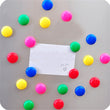 4676A White Board Magnetic Particle Circle 2cm Color Magnetic Nail Household Teaching Magnet Strong Plastic Magnetic Buckle (Pack of 200pc)