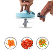 2913 Chopper with 3 Blades for Effortlessly Chopping Vegetables and Fruits for Your Kitchen DeoDap