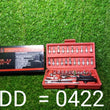 0422 Socket 1/4 Inch Combination Repair Tool Kit (Red, 46 pcs) DeoDap