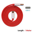 6036 Unique Type C Dash Charging USB Data Cable | Fast Charging Cable | Data Transfer Cable For All C Type Mobile Use 1 Meter ( RED ) DeoDap