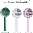 6034﻿ Air Cushion Massage Brush, Airbag Massage Comb with Long Handle, Self-Cleaning Hair Brush, Detangling Anti-Static for All Hair DeoDap