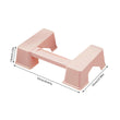 7680 Toilet Stool, Durable Foldable Stable Innovative Step Stool Plastic Anti Slip for Bathroom for Home DeoDap