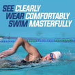 0399 Swimming Goggles  With Ear And Nose Plug Adjustable Clear Vision Anti-Fog Waterproof DeoDap