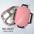 2975 Lunch Box for Kids and adults, Stainless Steel Lunch Box with 3 Compartments. DeoDap