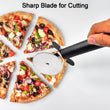 2049 Stainless Steel Pizza Cutter with black handle, Sandwich & Pastry Cutter, Sharp, Wheel Type Cutter. DeoDap