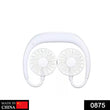 875 Portable USB Battery Rechargeable Mini Fan - Headphone Design Wearable Neckband Fan DeoDap