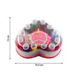 6045 Heart-Shaped Sewing Box Multi-Functional Convenient Sewing Tools DeoDap