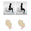 6005A Plastic Non-Slip Folding Toilet Squat Stool - White Color DeoDap