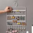 0594 Lightweight & Wall Mounted Earrings Organizer/HANGER for Tangle Free Hanging for Women, 66 Holes - 10 Hooks (metal) DeoDap