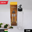 2346 Oil Dispenser Transparent Plastic Oil Bottle |  1 Liter DeoDap