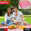 1187B Picnic Blanket| Beach Mat| Picnic Blanket for Indoor and Outdoor, Sand proof Waterproof Larger Mat for Beach, Travel, Camping, Hiking, Park Grass, Handy Mat Tote, Foldable (190cmx146cm) DeoDap