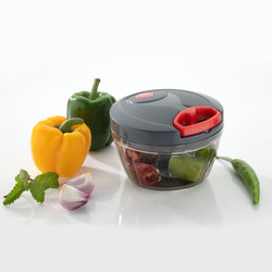 0080A Plastic Mini Handy and Compact Chopper With 3 Blades for Chopping Vegetables and Fruits for Your Kitchen