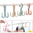 1744A 4-Claw Multi-Function 360 Degree Rotatable Purse Rack Handbag Hanger Hook DeoDap