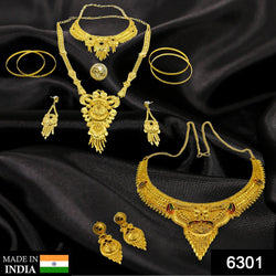 6301 Bridal Jewellery Set and collection for bridal attire and outlook purposes. DeoDap