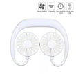 875 Portable USB Battery Rechargeable Mini Fan - Headphone Design Wearable Neckband Fan DeoDap