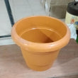 0822 Garden Heavy Plastic Planter Pot / Gamla  (Brown, Pack of 1)