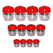 2274 Air Tight Apple Shape Storage Container - 500 ml, 800 ml and 1500 ml (4 Pcs Each Size, 12 Pcs) DeoDap