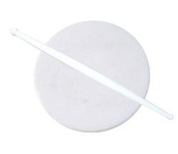 2136 White Plastic Rolling Belan for Chapati Making DeoDap