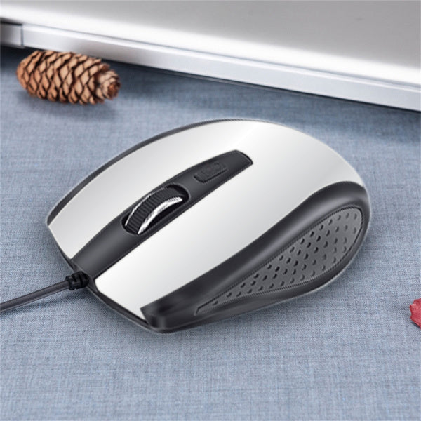 1423 Wired Mouse for Laptop and Desktop Computer PC With Faster Response Time (Silver) DeoDap