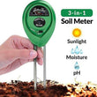 473 Soil Tester 3-in-1 Plant Moisture Sensor (Green) DeoDap