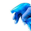 666 - Flock line Reusable Rubber Hand Gloves (Blue) - 1pc DeoDap