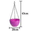 3851 Flower Pot Plant with Hanging Chain for Houseplants Garden Balcony Decoration DeoDap