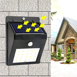 213 Solar Security LED Night Light for Home Outdoor/Garden Wall (Black) (20-LED Lights) DeoDap