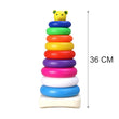 8015 Plastic Baby Kids Teddy Stacking Ring Jumbo Stack Up Educational Toy 9pc DeoDap