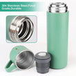 2834 Stainless Steel Vacuum Flask Set with 3 Steel Cups Combo for Coffee Hot Drink and Cold Water Flask Ideal Gifting Travel Friendly Latest Flask Bottle. (500ml) DeoDap