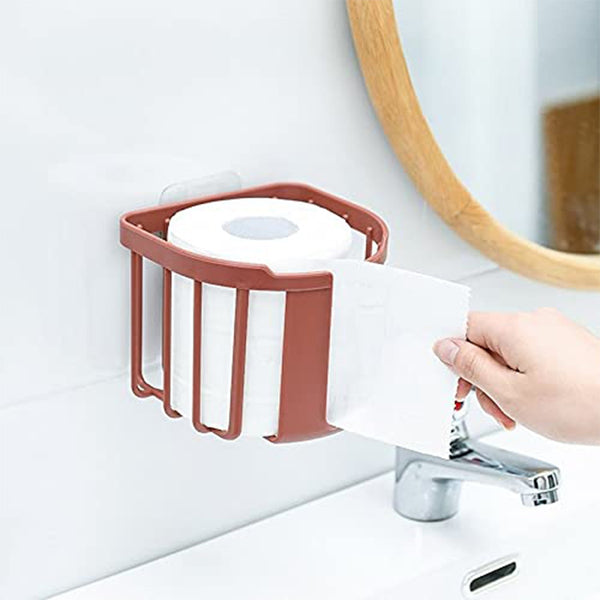 9107 Toilet Roll Holder, Toilet Paper Holder Hanger for Bathroom and Kitchen DeoDap