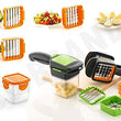 2152 Premium Vegetable Dicer Multi Chopper Set 5 in 1 Cutting Blades DeoDap