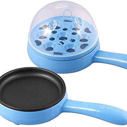 2150 Multi functional Electric 2 in 1 Egg Frying Pan with Egg Boiler Machine Measuring Cup with Handle DeoDap