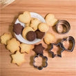 0813 Cookie Cutter Stainless Steel Cookie Cutter with Shape Heart Round Star and Flower (12 Pieces) DeoDap