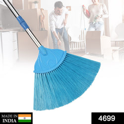 4699 Broom with Long Stainless Steel Rod and Extendable Cobweb Cleaner Stick DeoDap