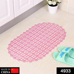 4933 Nonslip Soft Rubber Bath Mat for Bathtub and Shower, Anti Slip Bacterial Anti Bacterial Machine Washable PVC Bath Mat DeoDap