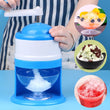2831a Portable Gola Maker Ice Crusher and Shaved Ice Machine, Hand Shaved Ice Machine Manual Fruit Smoothie Machine Mini Household Ice Shaver Small Ice Crusher