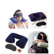 505 -3-in-1 Air Travel Kit with Pillow, Ear Buds & Eye Mask buyosoothmart.in WITH BZ LOGO