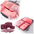 0192 Cloth Organizer Pouch Laundry Zipper Bags (6 pcs) DeoDap