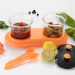 608 Multipurpose Dining Set Jar and tray holder, Chutneys/Pickles/Spices Jar - 2pc DeoDap