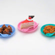 2184 Multipurpose Snack Set 3 pcs - Spoon, Bowl and Dish DeoDap