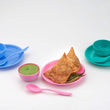 2184 Multipurpose Snack Set 3 pcs - Spoon, Bowl and Dish DeoDap