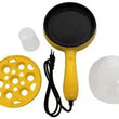 2150 Multi functional Electric 2 in 1 Egg Frying Pan with Egg Boiler Machine Measuring Cup with Handle DeoDap