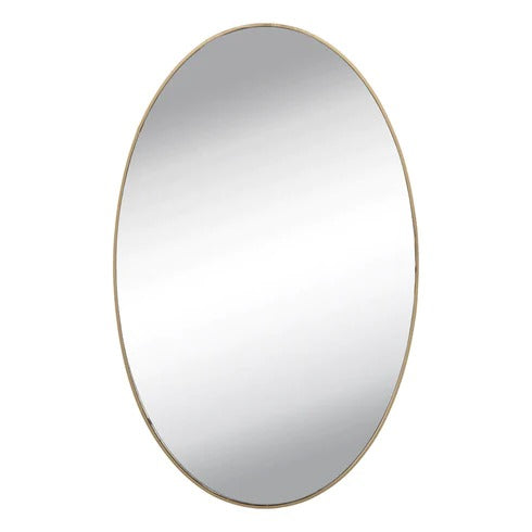 9053A SMALL OVAL FRAME LESS MIRROR WALL STICKER FOR DRESSING DeoDap