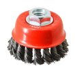 195 Wire Wheel Cup Brush (Black) Deodap