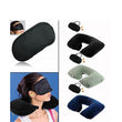 505 -3-in-1 Air Travel Kit with Pillow, Ear Buds & Eye Mask buyosoothmart.in WITH BZ LOGO