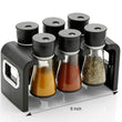 100 Revolving Plastic Spice Rack Masala Organiser (6 Pcs) DeoDap