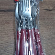 2268 Stainless Steel Forks with Comfortable Grip Dining Fork Set of 6 Pcs