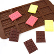 1161 Silicone Mini Choco Bar Mould - 12 Cavity DeoDap