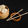 2957 Designer Natural Round Bamboo Reusable Chopsticks DeoDap