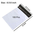 900 Tamper Proof Courier Bags(6.5X08 PLAIN 180 POD M1) - 100 pcs DeoDap